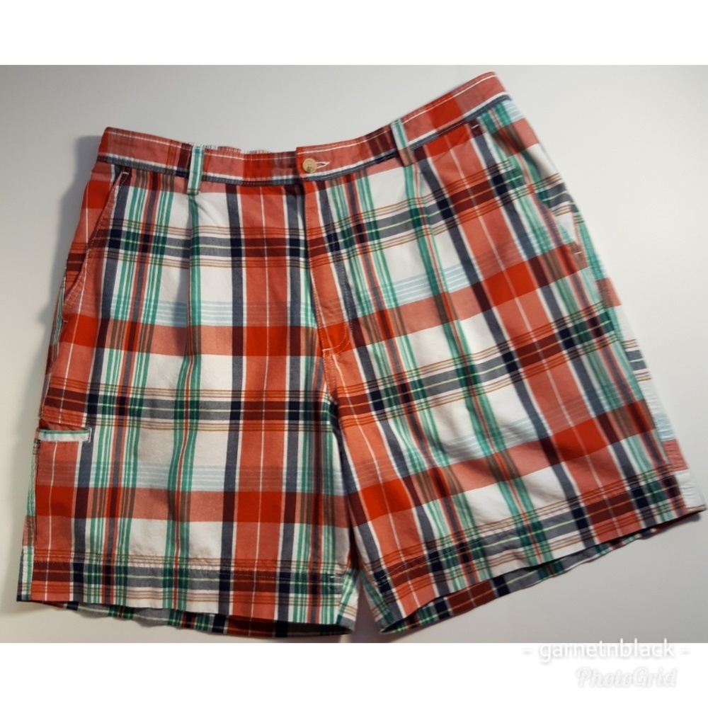 Saddlebred Pleated Cotton Shorts Size 36
